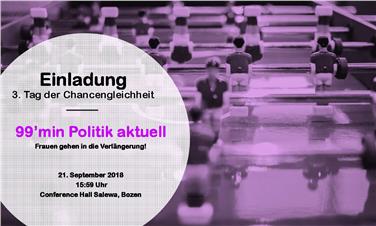 Dritter Südtiroler Tag der Chancengleichheit am 21. September