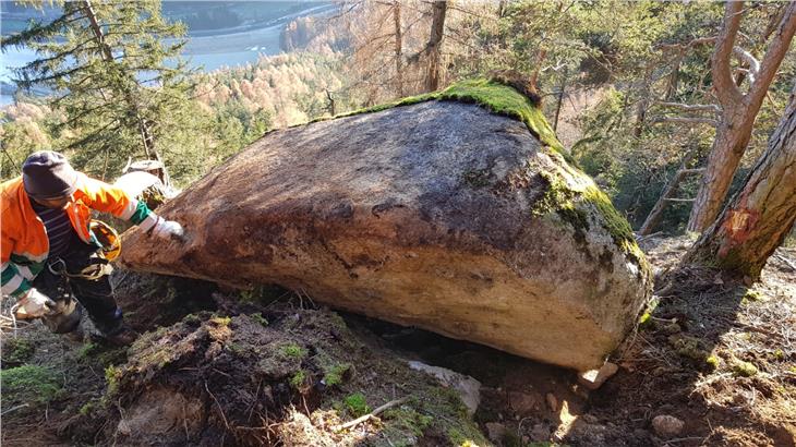 Die Sicherungsarbeiten an der Bahnlinie Pustertal laufen auf Hochtouren. (Foto: LPA/Landesamt für Geologie und Baustoffprüfung)
