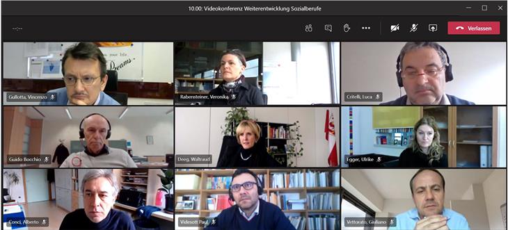 Berufe im sozialen und soziosanitären Bereich standen im Fokus eines Austausches von Vertretern des Sozialwesen, des Gesundheitswesen und des Bildungsbereiches. (Foto: LPA)