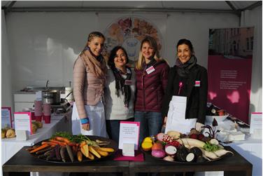 Beim Erntedankfest 2015 stand die Rübenvielfalt im Mittelpunkt. Foto. Fachschule Haslach
