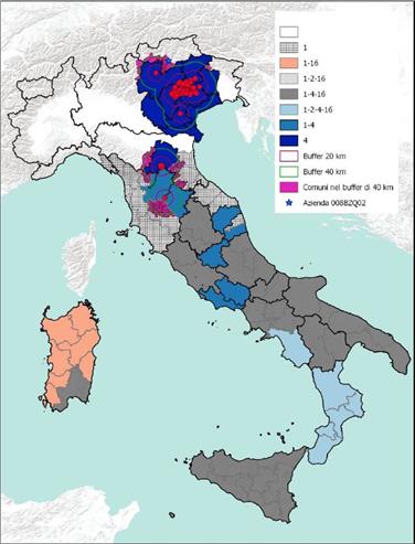 Blauzungenkrankheit: 40 Kilometer rund um einen Infektionsherd wird eine Restriktionszone errichtet. Quelle: Gesundheitsministerium