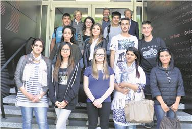 Schülerinnen und Schüler, die am Austauschprogramm teilgenommen haben.