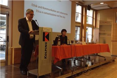 Präsident Herbert Heidegger bei der Begrüßung der Tagungsteilnehmer am heutigen Samstag