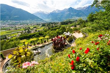 Zum 15-jährigen Jubiläum der Gärten von Schloss Trauttmansdorff in Meran eröffnet: der Garten für Verliebte. Foto: LPA/Gärten von Schloss Trauttmansdorff