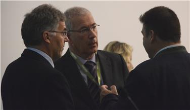 Mühlögger, Montagner und Mair bei Treffen der Kommission für Geotechnisches Ingenieurwesen (FOTO: LPA/M.Diquirico) (Foto: USP/M.Diquirico)