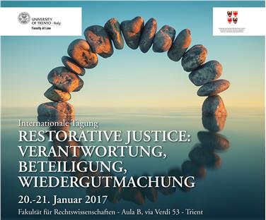 Zu einer internationalen Tagung über wiedergutmachende Justiz lädt die Region Trentino Südtirol am 20. und 21. Jänner nach Trient