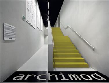 Archimod: Der Aufgang zur Ausstellungsebene. Foto: LPA