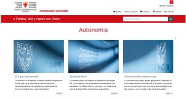 Wissenswertes über die Südtiroler Autonomie gibt es nun auch auf Ladinisch auf einer eigenen Webseite.