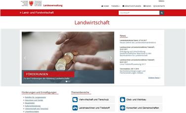 Neuer Webauftritt des Landes für die Landwirtschaft./Foto LPA