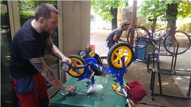 Kostenlose Fahrradreparatur der Landesagentur für Umwelt, Foto: LPA