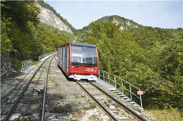Die Mendel-Standseilbahn verkehrt von Montag, 5. März, bis einschließlich Samstag, 17. März 2018, nicht _ Foto: STA/Riller