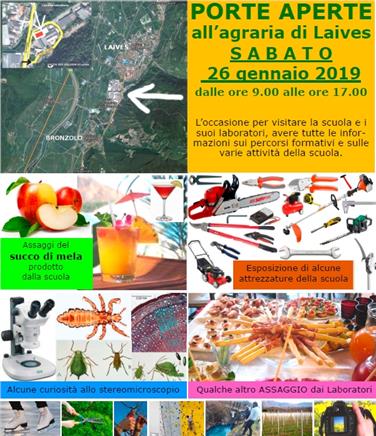 Il volantino della giornata delle porte aperte Foto Usp