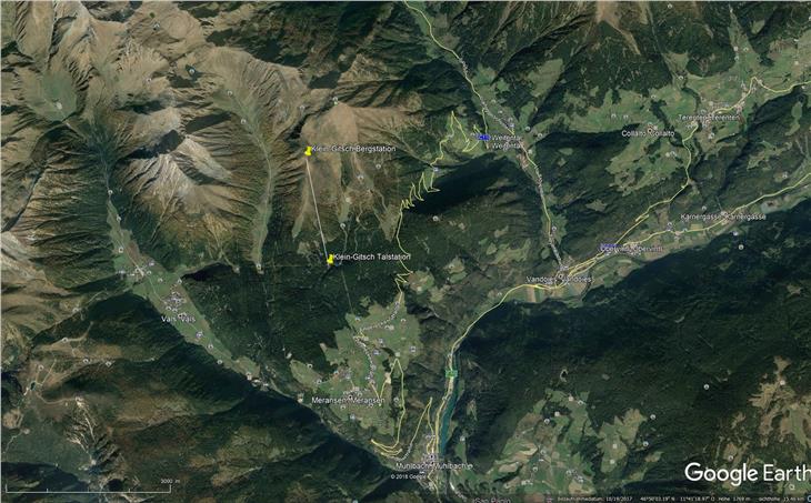 L'area di ampliamento della zona sciistica di Monte Cuzzo sul Klein-Gitsch, sul Piccolo Monte Cuzzo - Foto: driendl*architects Wien