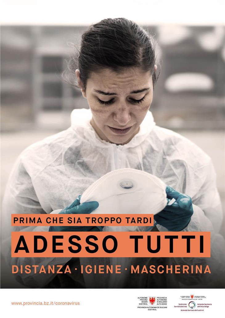 Una delle immagini della campagna che ritrae un'infermiera (Foto: ASP)